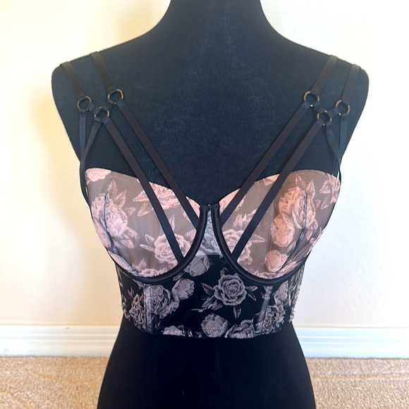 Victoria’s Secret Strappy Floral corset bra - Picture 1 of 5